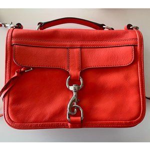 Rebecca Minkoff Leather Coral Orange Crossbody